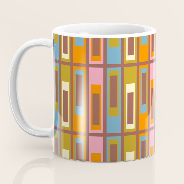 Eclectic Geometric Mid Century Modern Lexington Ave Pattern Coffee Mug Gallery Image 3