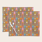 Eclectic Geometric Mid Century Modern Lexington Ave Pattern Placemat Gallery Image 1