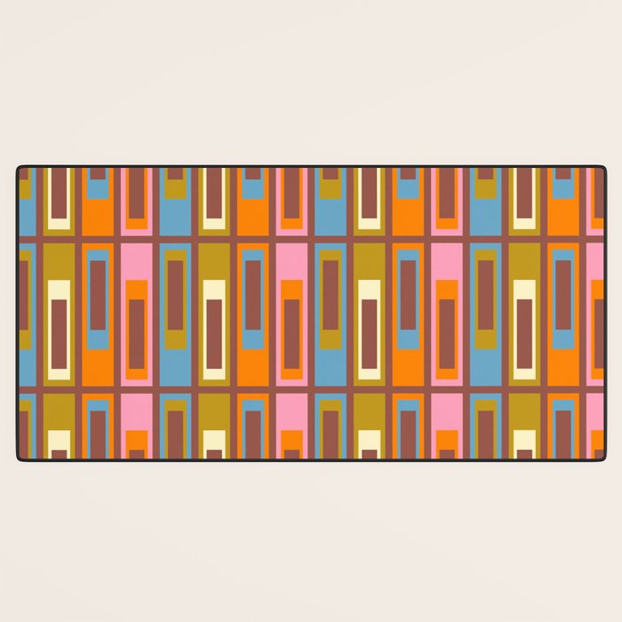 Eclectic Geometric Mid Century Modern Lexington Ave Pattern Desk Mat Gallery Image 3
