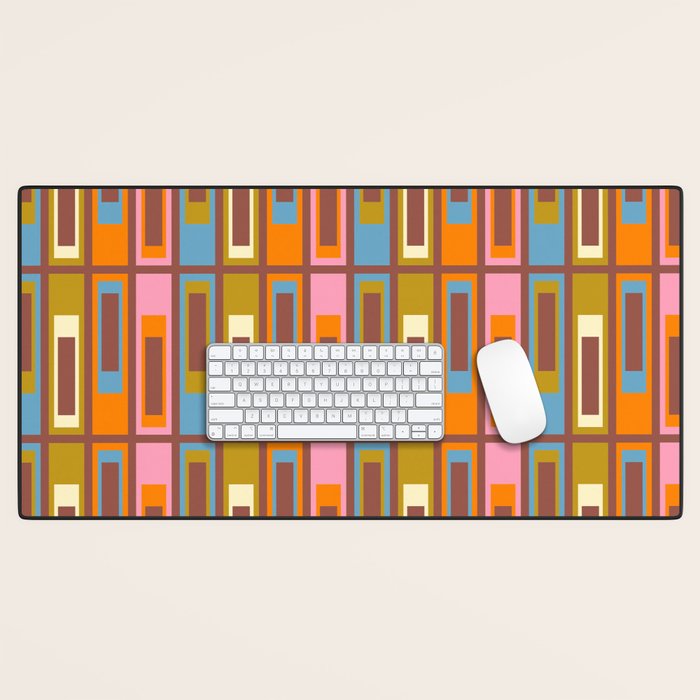 Eclectic Geometric Mid Century Modern Lexington Ave Pattern Desk Mat Gallery Image 1