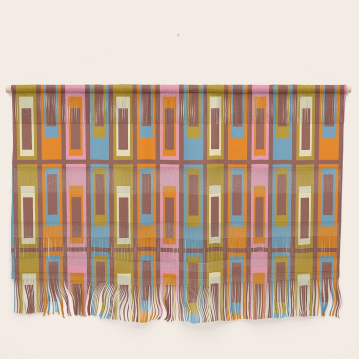 Eclectic Geometric Mid Century Modern Lexington Ave Pattern Wall Hanging Gallery Image 1