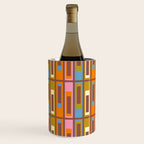 Eclectic Geometric Mid Century Modern Lexington Ave Pattern Wine Chiller Gallery Image 2