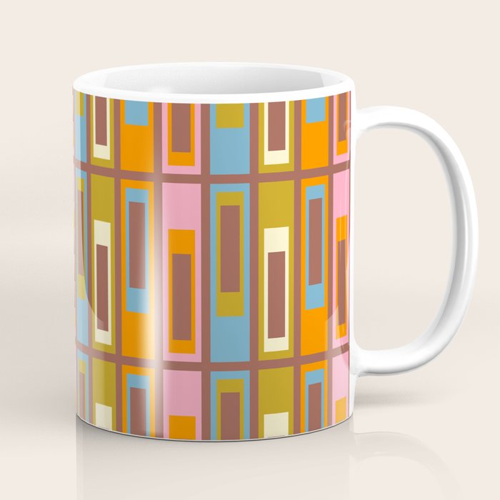 Eclectic Geometric Mid Century Modern Lexington Ave Pattern Coffee Mug Gallery Image 1