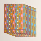Eclectic Geometric Mid Century Modern Lexington Ave Pattern Wrapping Paper Gallery Image 3