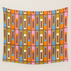 Eclectic Geometric Mid Century Modern Lexington Ave Pattern Wall Tapestry Gallery Image 4