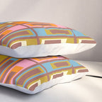Eclectic Geometric Mid Century Modern Lexington Ave Pattern Pillow Sham Gallery Image 3