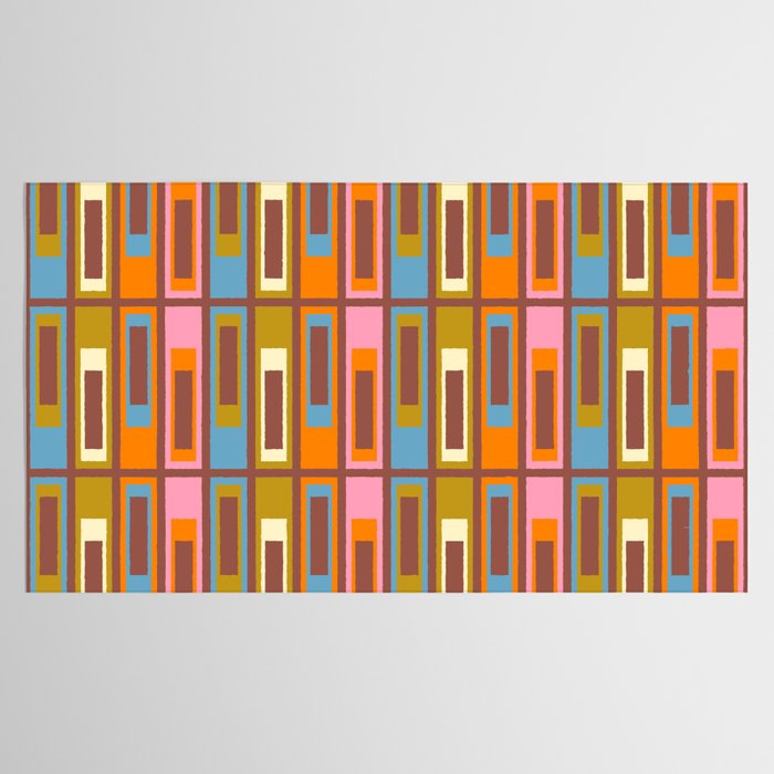 Eclectic Geometric Mid Century Modern Lexington Ave Pattern Tablecloth Gallery Image 2
