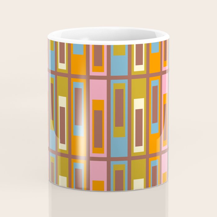 Eclectic Geometric Mid Century Modern Lexington Ave Pattern Coffee Mug Gallery Image 4
