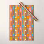 Eclectic Geometric Mid Century Modern Lexington Ave Pattern Wrapping Paper Gallery Image 1