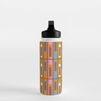 Eclectic Geometric Mid Century Modern Lexington Ave Pattern Water Bottle Gallery Image 3