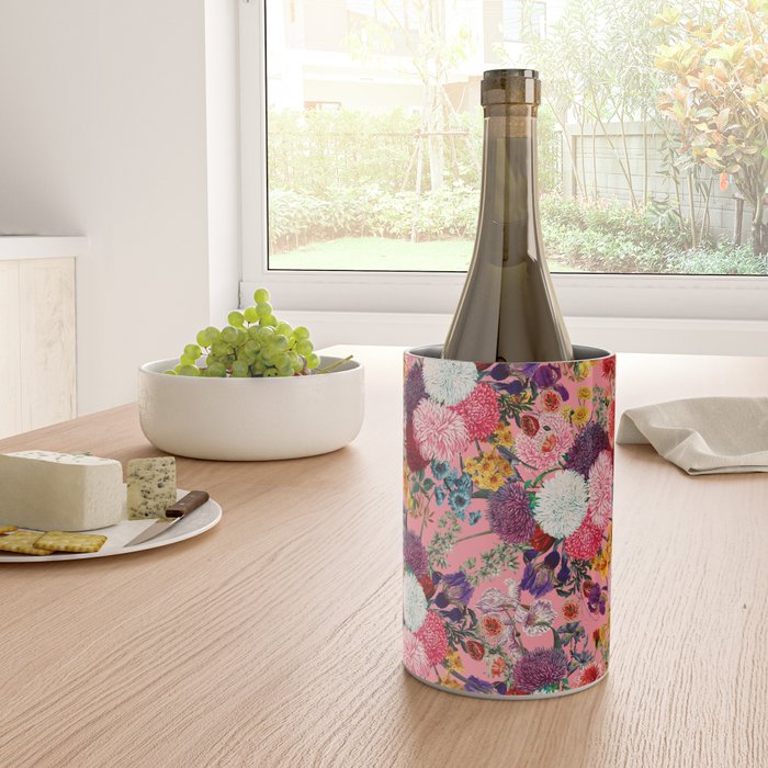 Floral Pink Pattern Wine Chiller Gallery Image 4