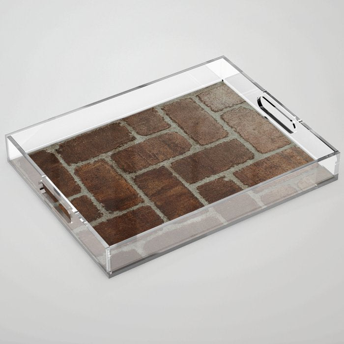 Brick Pattern in Spain Acrylic Tray Gallery Image 1