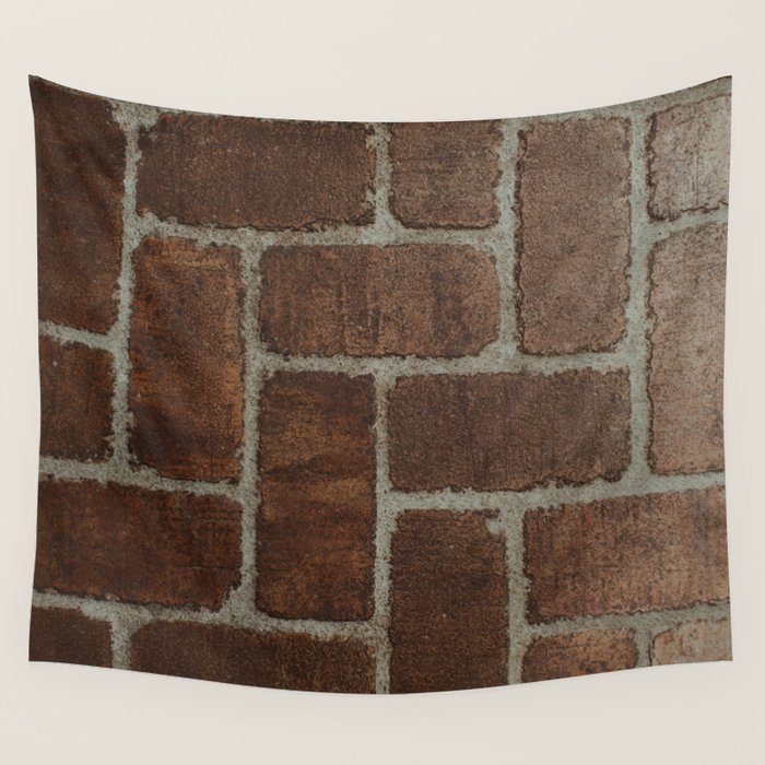 Brick Pattern in Spain Wall Tapestry Gallery Image 1