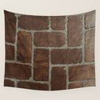 Brick Pattern in Spain Wall Tapestry Gallery Image 4