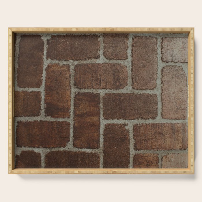 Brick Pattern in Spain Serving Tray Gallery Image 1