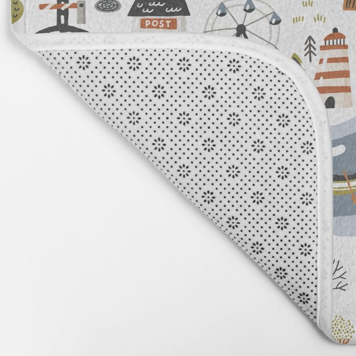Town Map Bath Mat Gallery Image 2