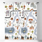 Town Map Window Curtain Gallery Image 5