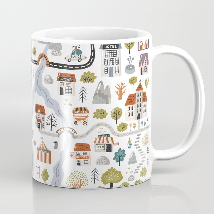 Town Map Coffee Mug Gallery Image 1