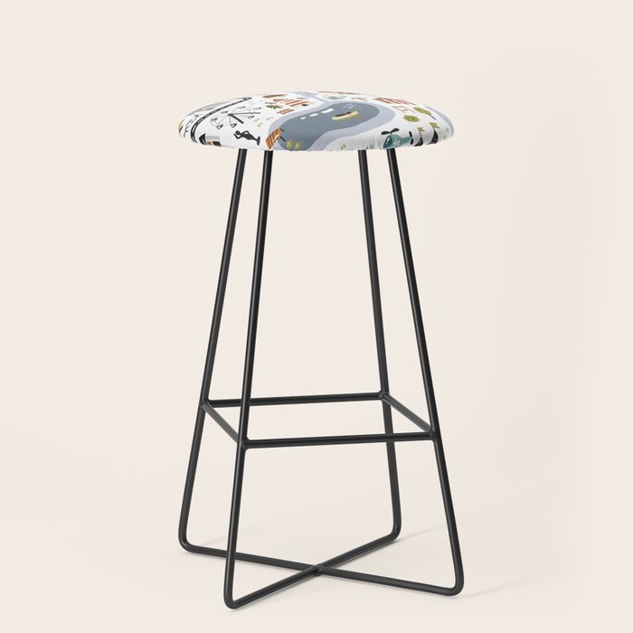 Town Map Stool Gallery Image 1