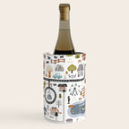 Town Map Wine Chiller Gallery Image 2