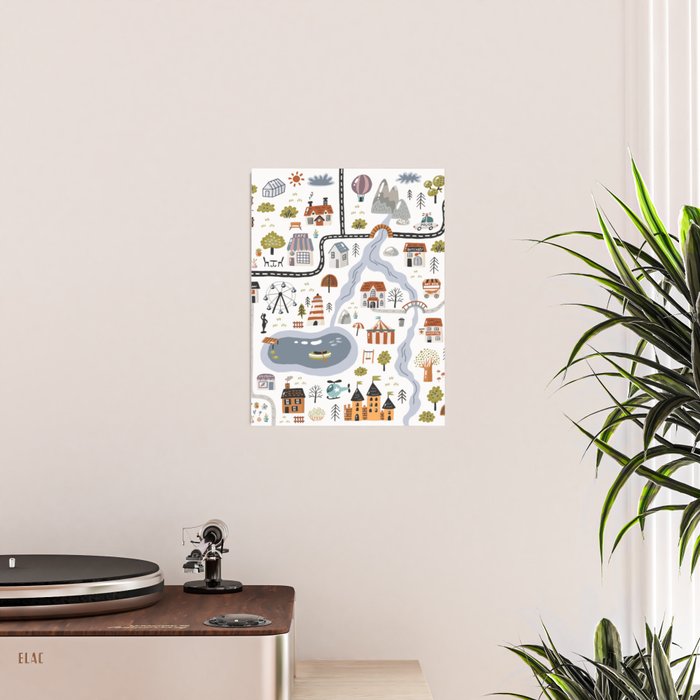 Town Map Poster Gallery Image 2