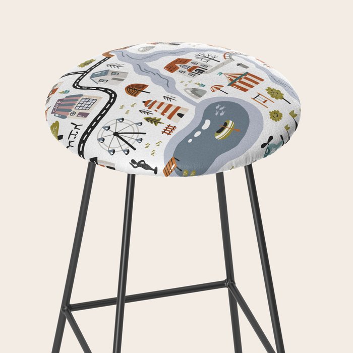 Town Map Stool Gallery Image 2