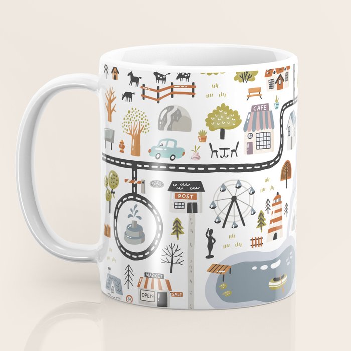 Town Map Coffee Mug Gallery Image 3