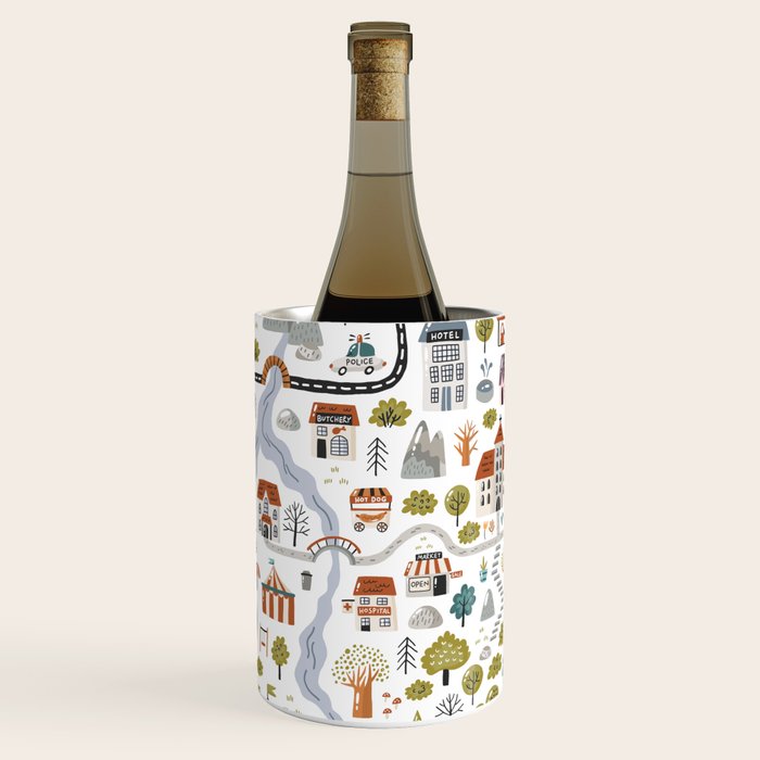 Town Map Wine Chiller Gallery Image 3