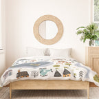 Town Map Duvet Cover Gallery Image 3