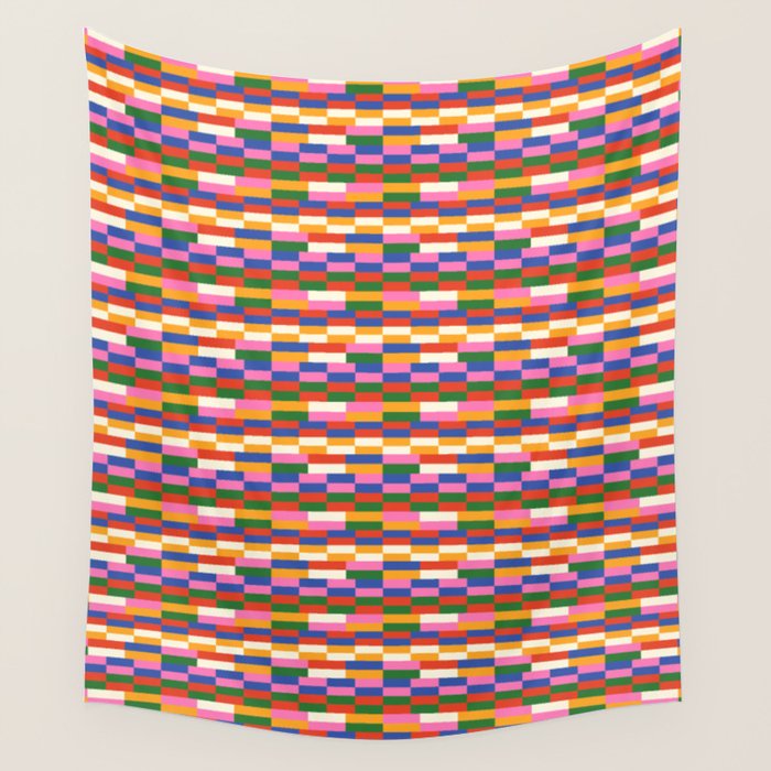 Colorful Bricks Wall Tapestry Gallery Image 1