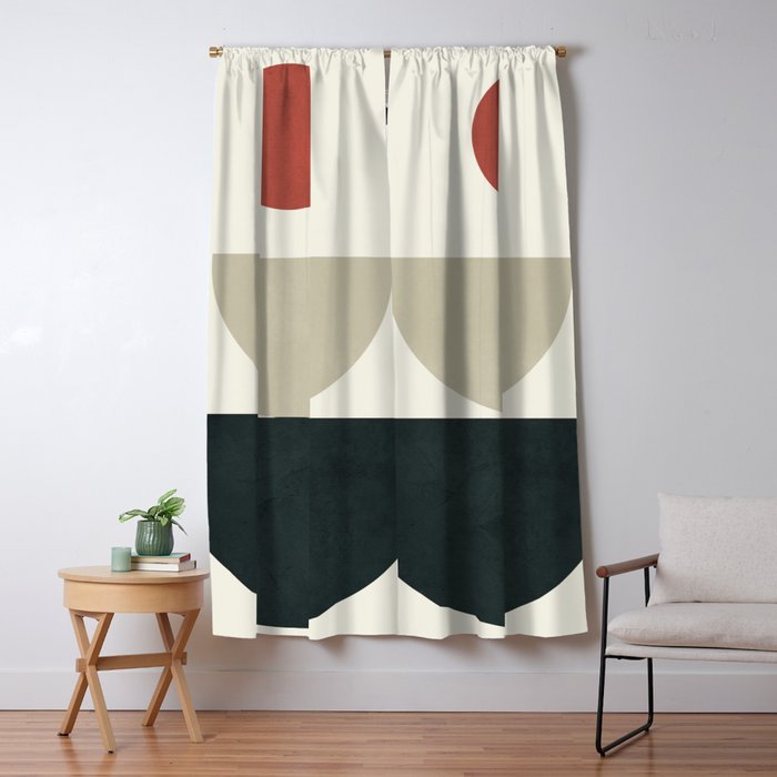 Geometric Modern Art 30 Window Curtain Gallery Image 5