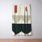 Geometric Modern Art 30 Window Curtain Gallery Image 3