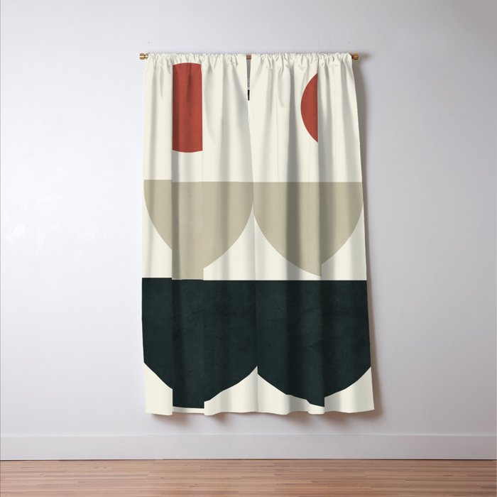 Geometric Modern Art 30 Window Curtain Gallery Image 3
