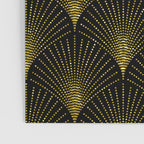 Back and gold art-deco geometric pattern Poster Gallery Image 3