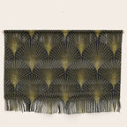 Back and gold art-deco geometric pattern Wall Hanging Gallery Image 1