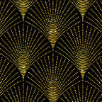 Back and gold art-deco geometric pattern Coffee Mug Gallery Image 2