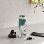 Floral Portrait (woman) Water Bottle Gallery Image 5