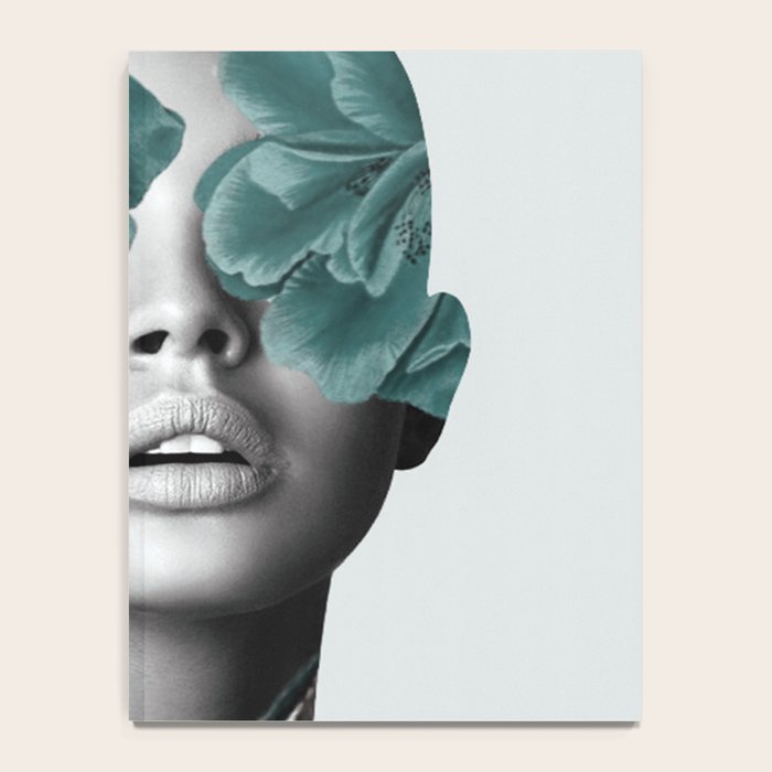 Floral Portrait (woman) Notebook Gallery Image 4