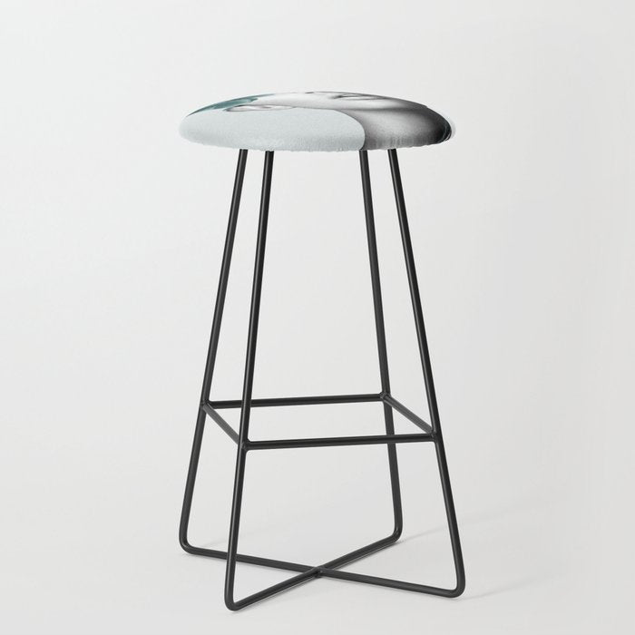 Floral Portrait (woman) Stool Gallery Image 1