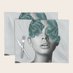 Floral Portrait (woman) Placemat Gallery Image 1