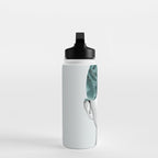 Floral Portrait (woman) Water Bottle Gallery Image 3