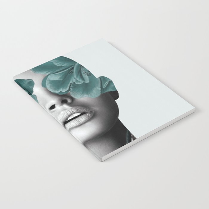 Floral Portrait (woman) Notebook Gallery Image 2