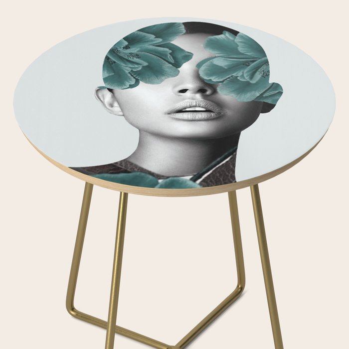 Floral Portrait (woman) Side Table Gallery Image 2