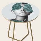 Floral Portrait (woman) Side Table Gallery Image 2