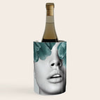 Floral Portrait (woman) Wine Chiller Gallery Image 1