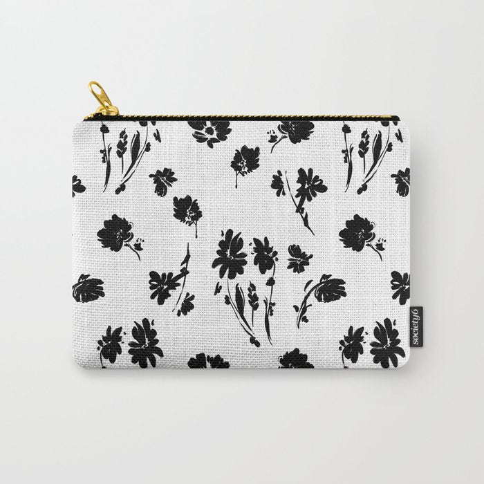 Brushstrokes meadow flowers BN Carry All Pouch Gallery Image 1