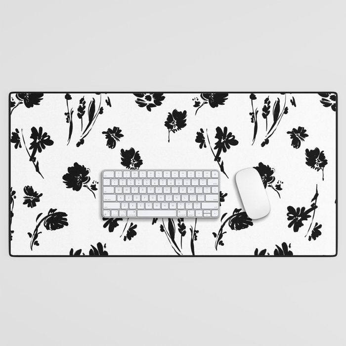 Brushstrokes meadow flowers BN Desk Mat Gallery Image 1