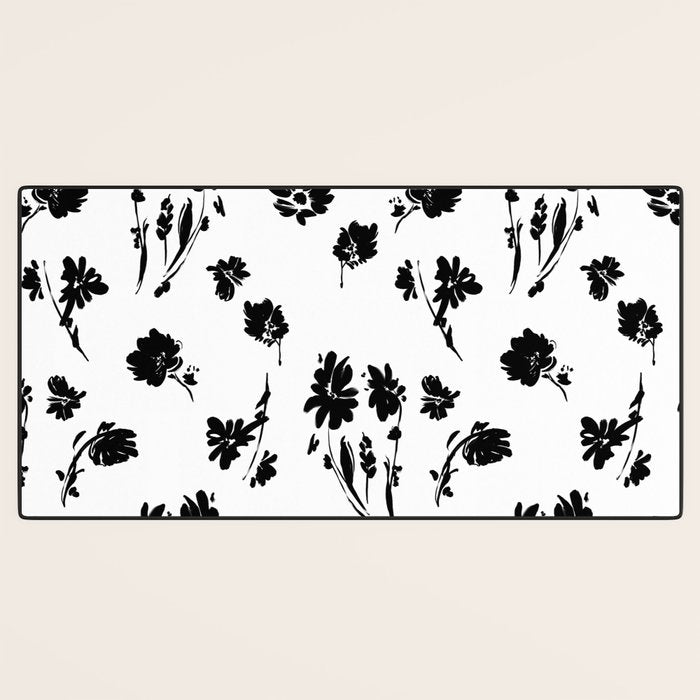 Brushstrokes meadow flowers BN Desk Mat Gallery Image 3
