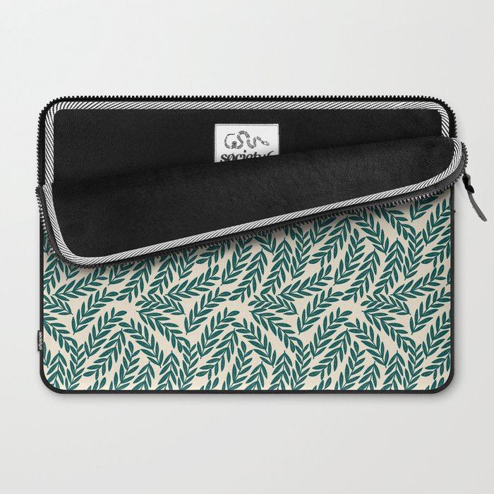 Green Leaves Pattern  Laptop Sleeve Gallery Image 2