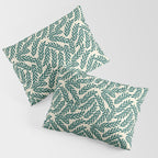Green Leaves Pattern  Pillow Sham Gallery Image 3